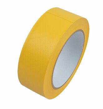 PVC Putzerband 38 mm x 33 m gelb gerillt Abklebeband