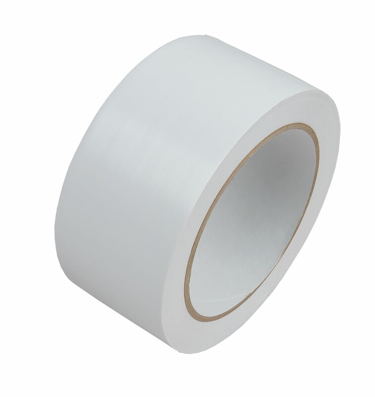 6 Rollen Putzerband PVC Schutzband glatt weiß 50mm x 33m Abklebeband außen 