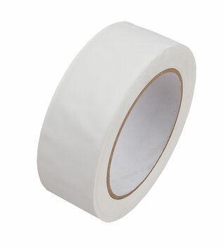PVC Putzerband 38 mm x 33 m weiß gerillt Abklebeband